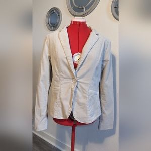 Calvin Klein Jeans- Cream Corduroy Blazer, Women's Medium